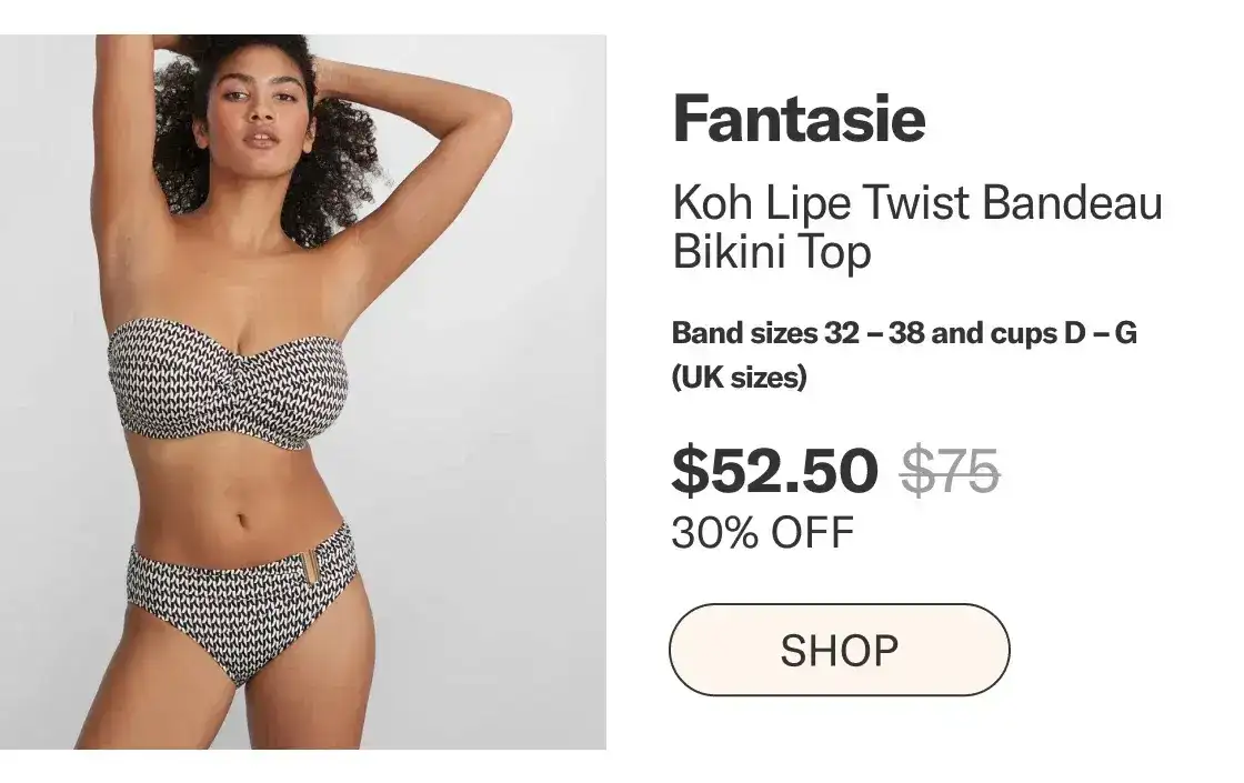 Fantasie Koh Lipe Twist Bandeau Bikini Top