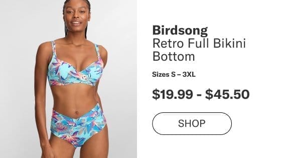 Birdsong Retro Full Bikini Bottom