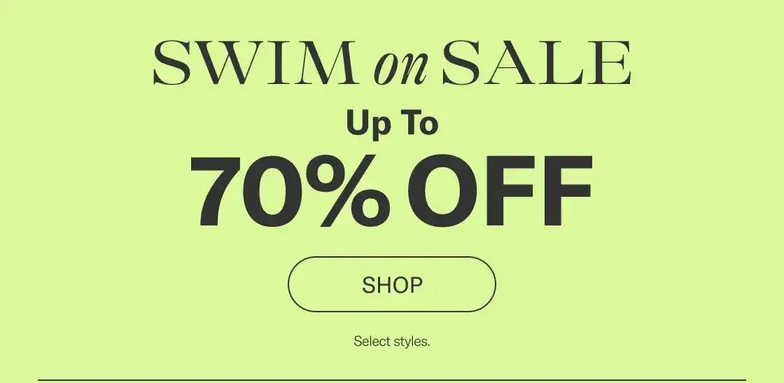 Swim Up To 70% Off