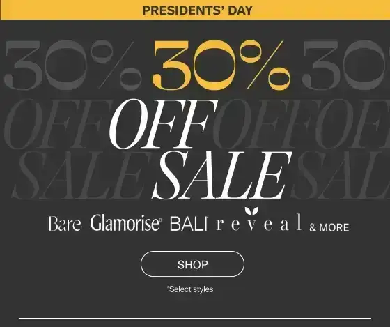 Presidents' Day Sale 30% Off