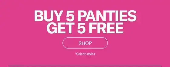 Buy 5 Panties, Get 5 Free