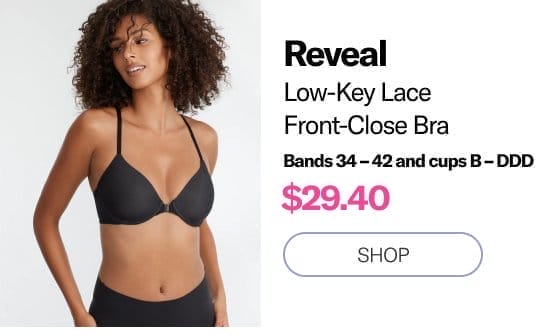 Reveal Low-Key Front-Close Bra