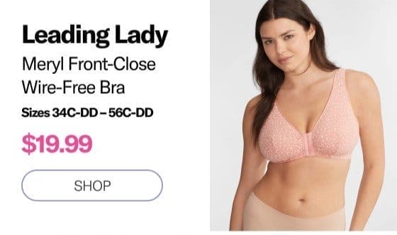 Leading Lady Meryl Front-Close Wire-Free Bra