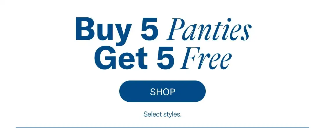 Buy 5 Get 5 FREE Panties