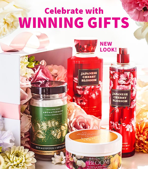 Celebrate with winning gifts. New look!