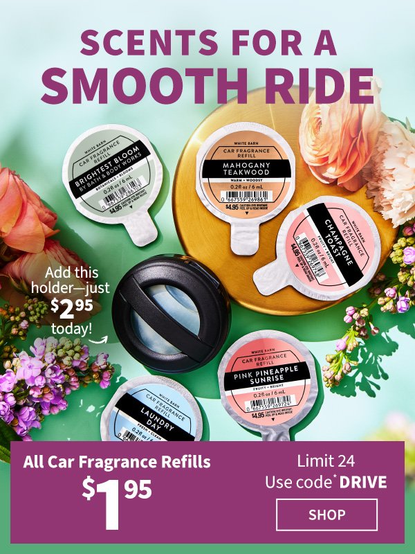 scents for a smooth ride all car fragrance refills limit 24 use code *drive