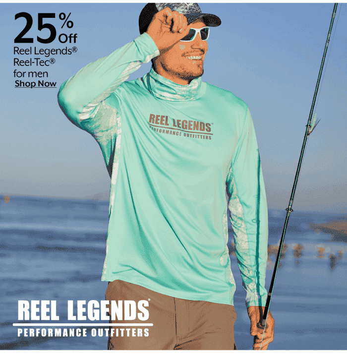 25% Off Reel Legends Reel-Tec for men