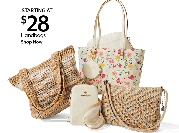 Starting at \\$28 Handbags