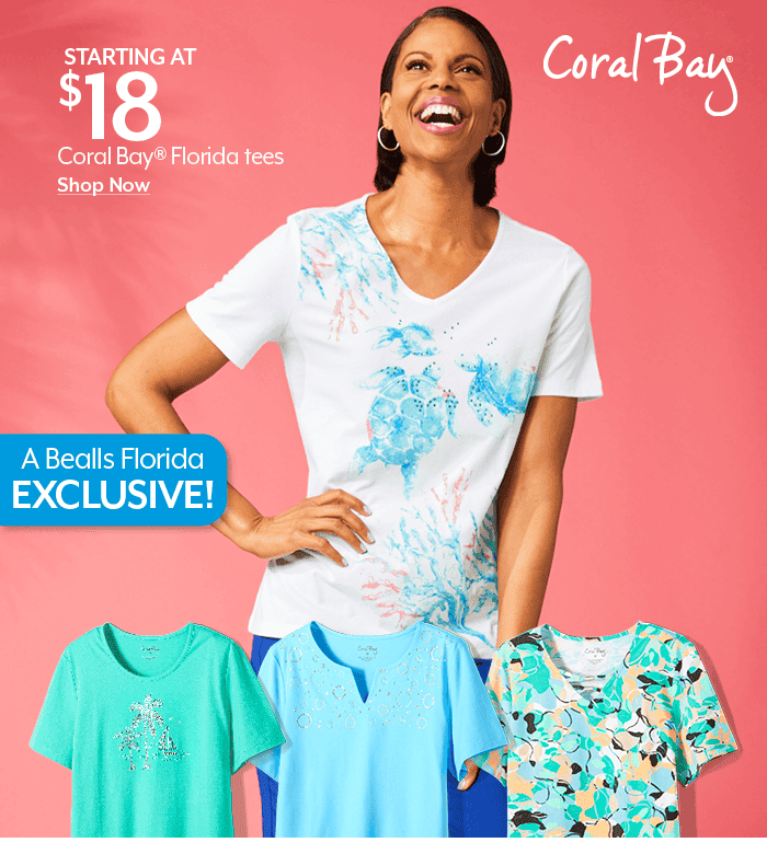 Starting at \\$18 Coral Bay Florida tees