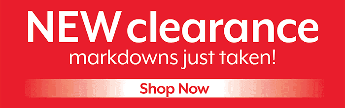 New clearance markdowns just taken!