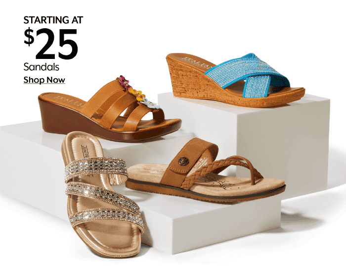 Starting at \\$25 Sandals