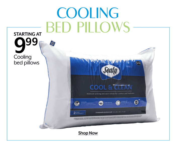 Starting at 9.99 Cooling Bed Pillows