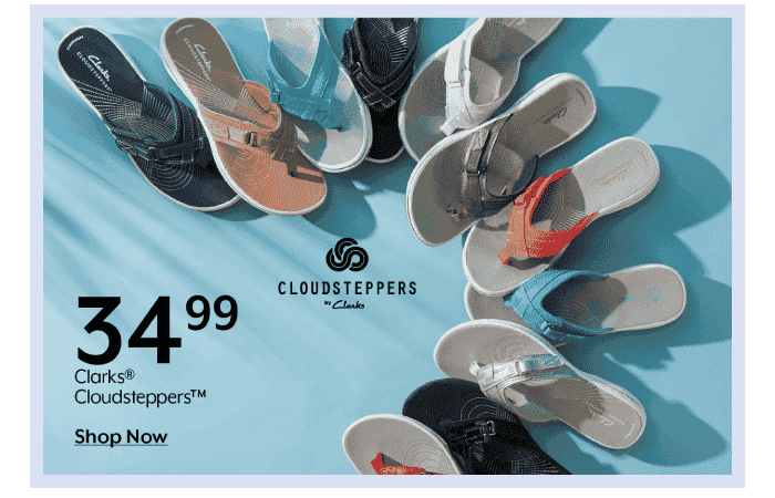 34.99 Clarks Cloudsteppers