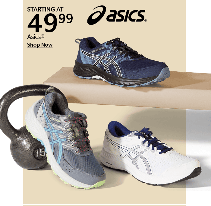 Starting at 49.99 Asics