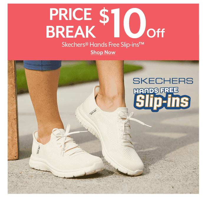 \\$10 off Skechers Hands Free Slip-Ins
