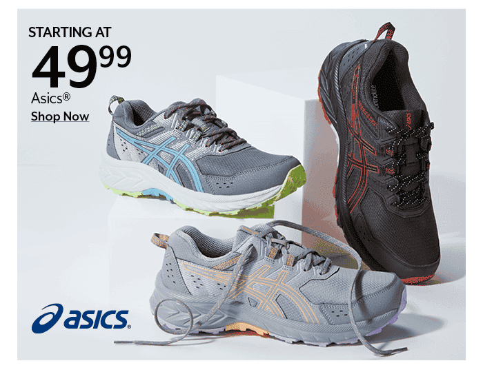 Starting at 49.99 Asics