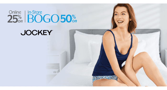 25% Off Online, BOGO 50% In-store Jockey®