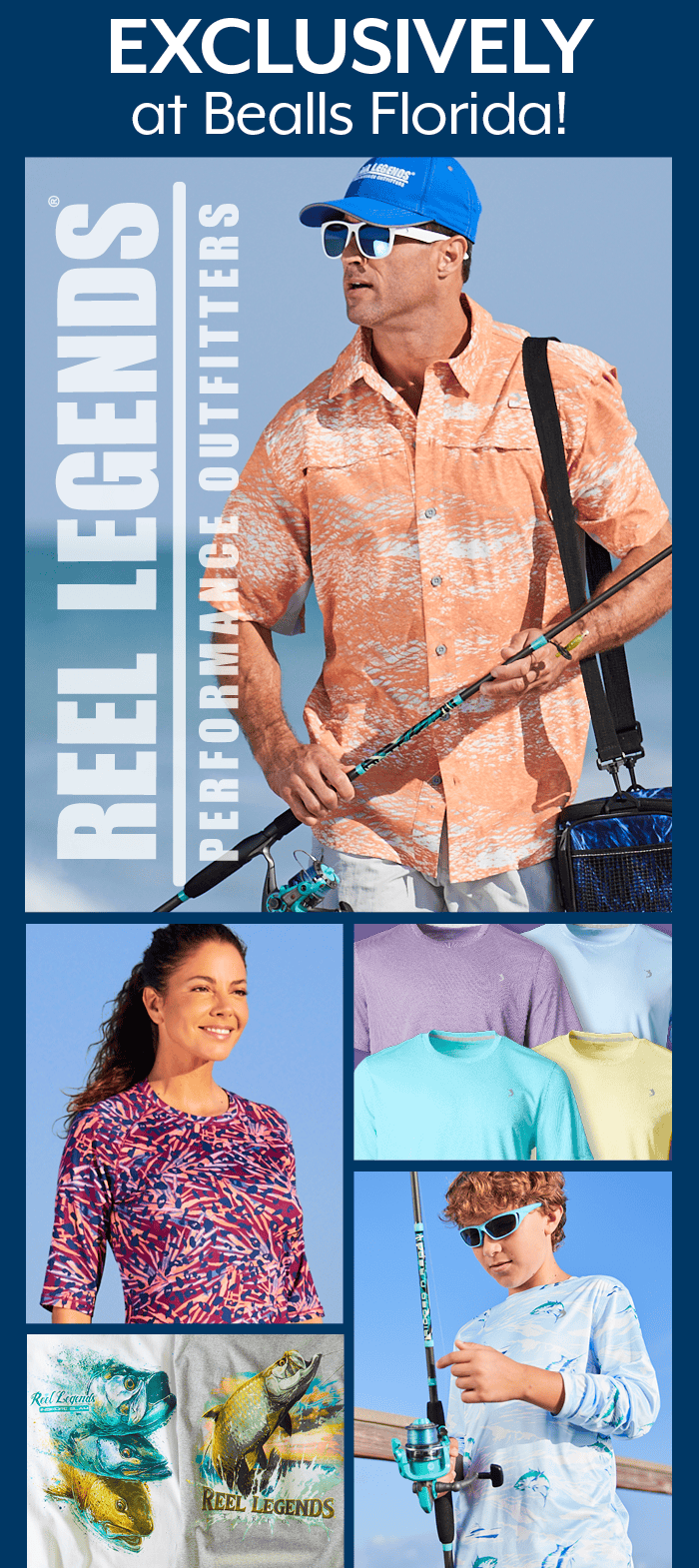 Reel Legends Performance Outfitters - Exclusively at Bealls Florida