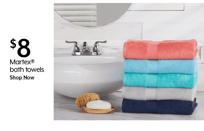 \\$8 Martex bath towels