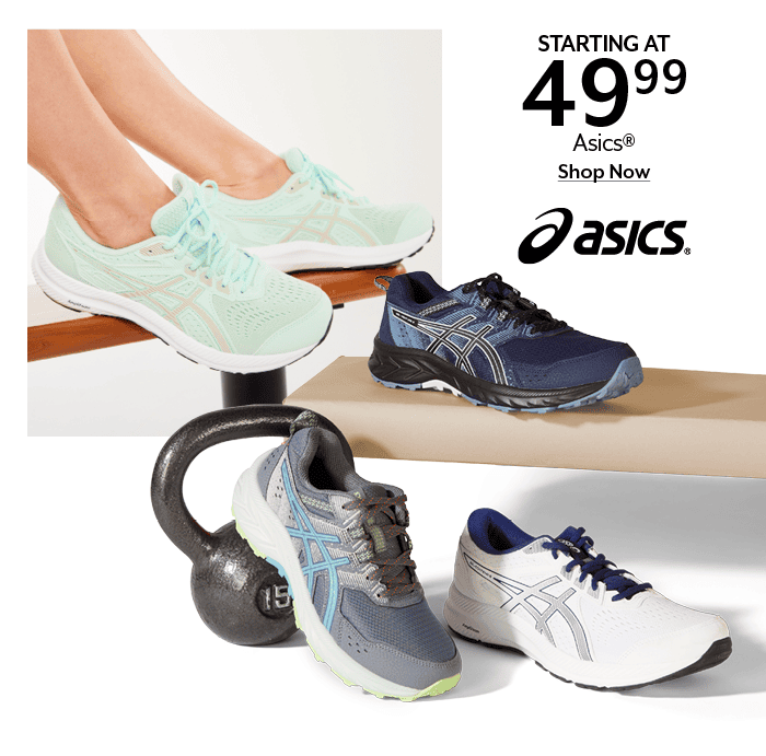 Starting at 49.99 Asics