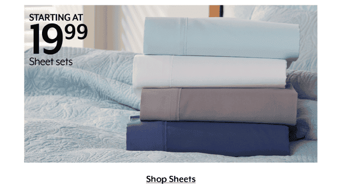 Starting at 19.99 Sheet sets