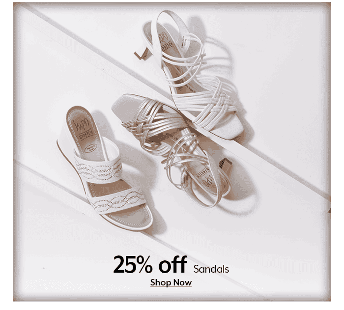 25% Off Sandals for women