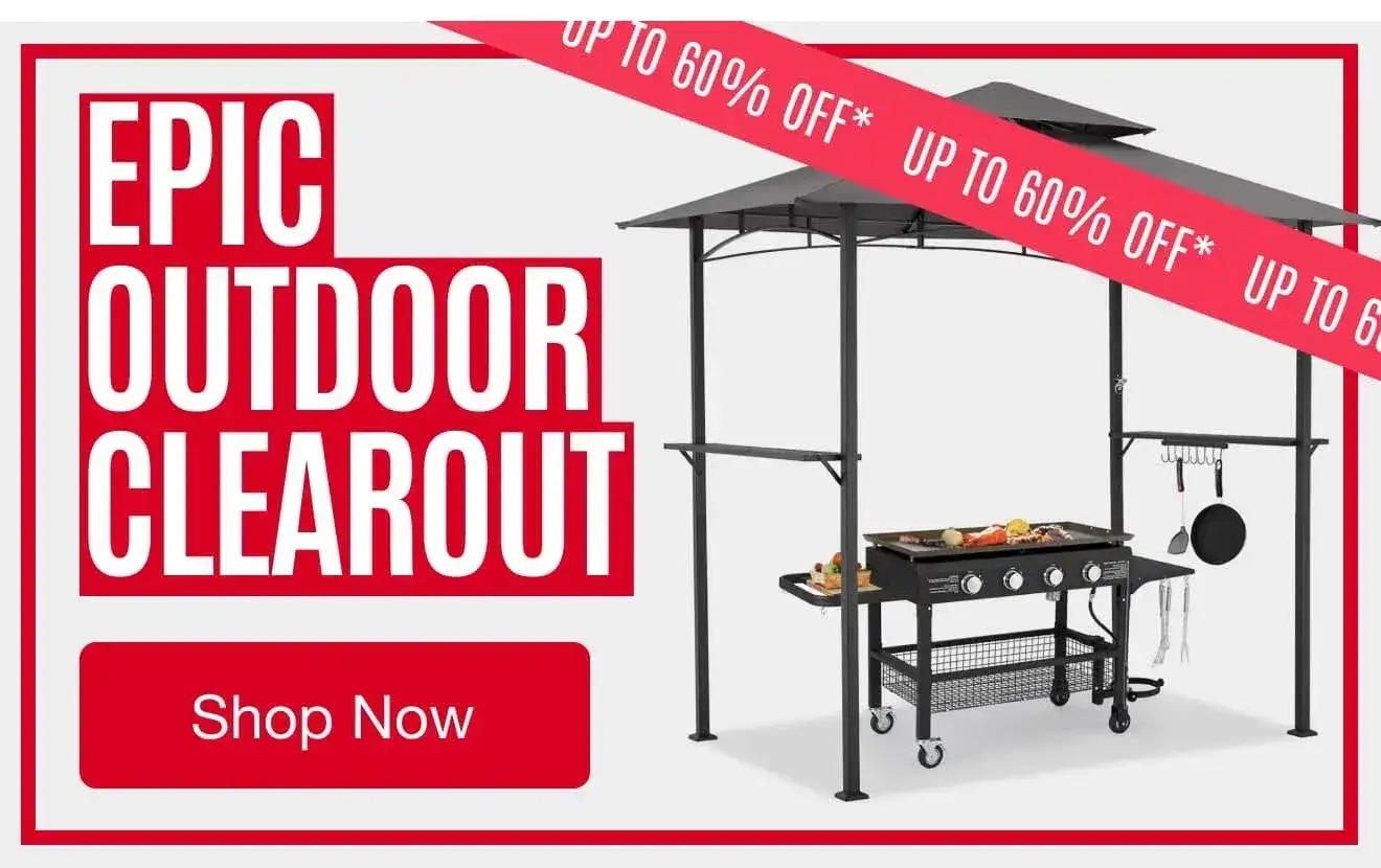 Epic Outdoor Clearout Up to 60% Off