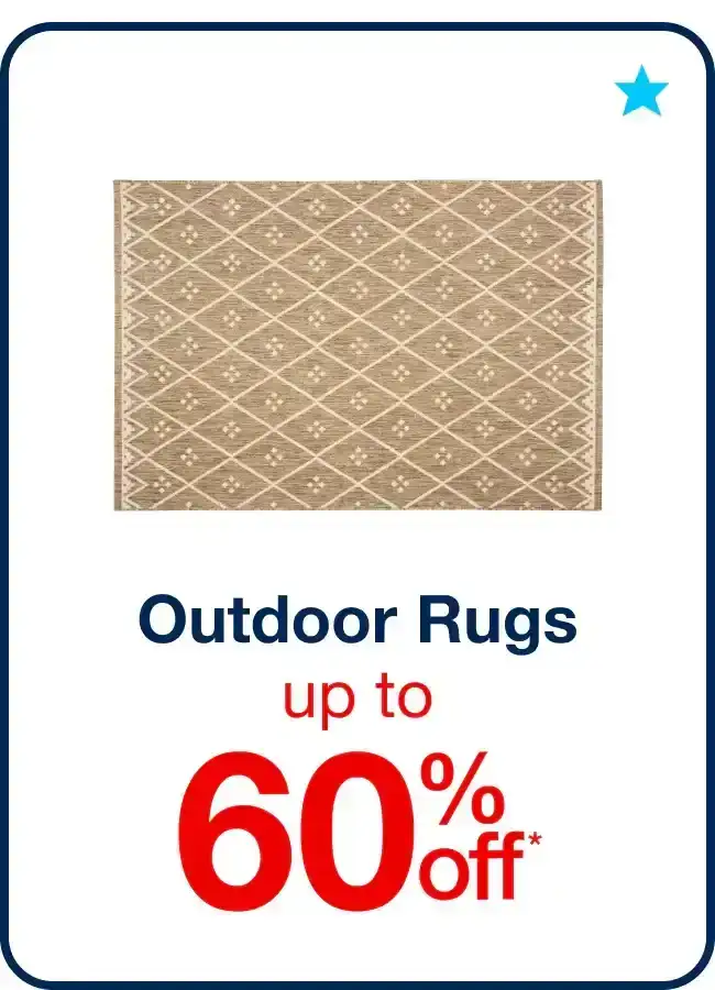 Up to 60% off Outdoor Rugs - Shop Now!