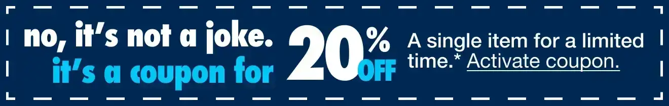 20% Off 1 Item