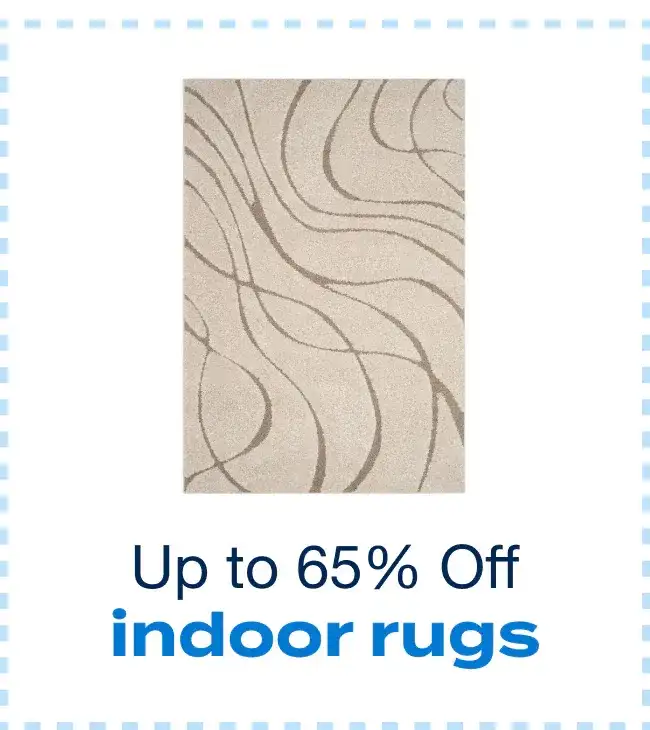 Up to 65% off Indoor Rugs - Shop Now!