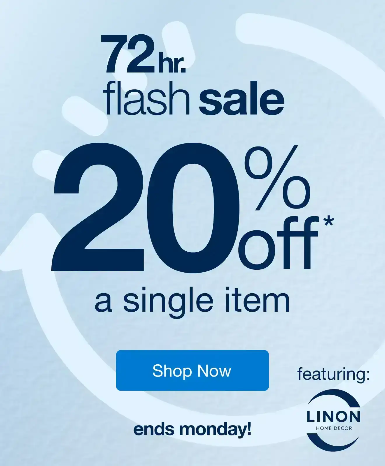 72Hr Flash Sale 20% Off 1 item