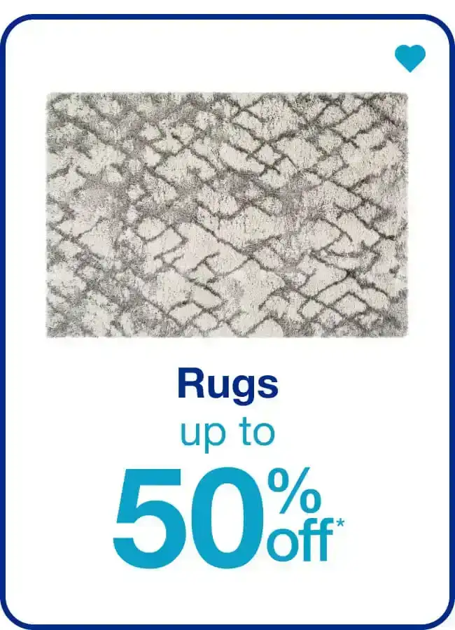 Rugs Up to 50% Off — Shop Now!