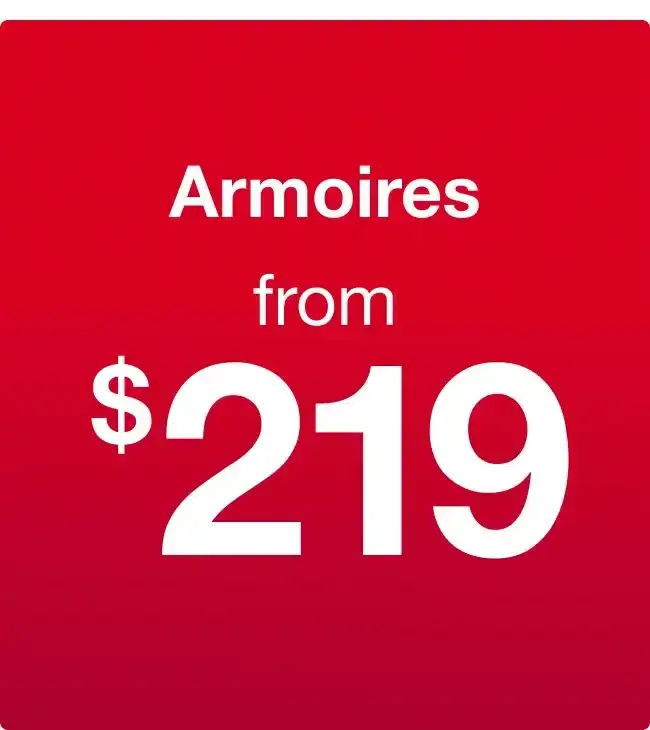 Armoires from \\$219