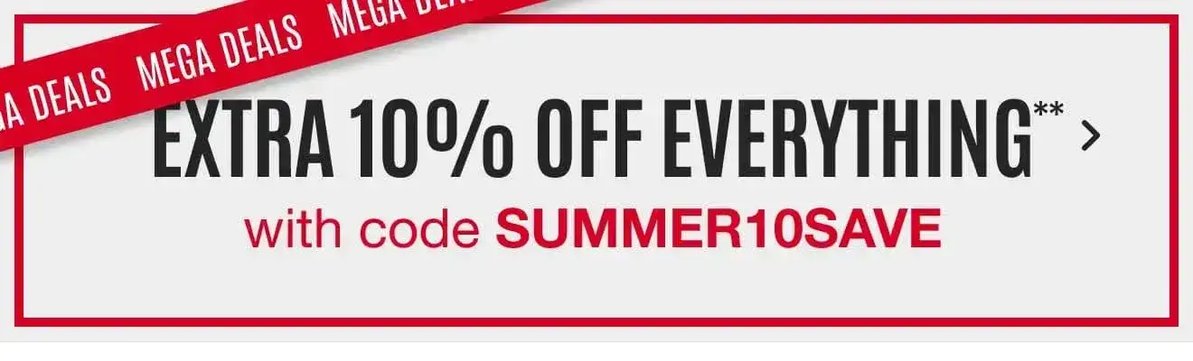 Extra 10% off Everything with Code SUMMER10SAVE