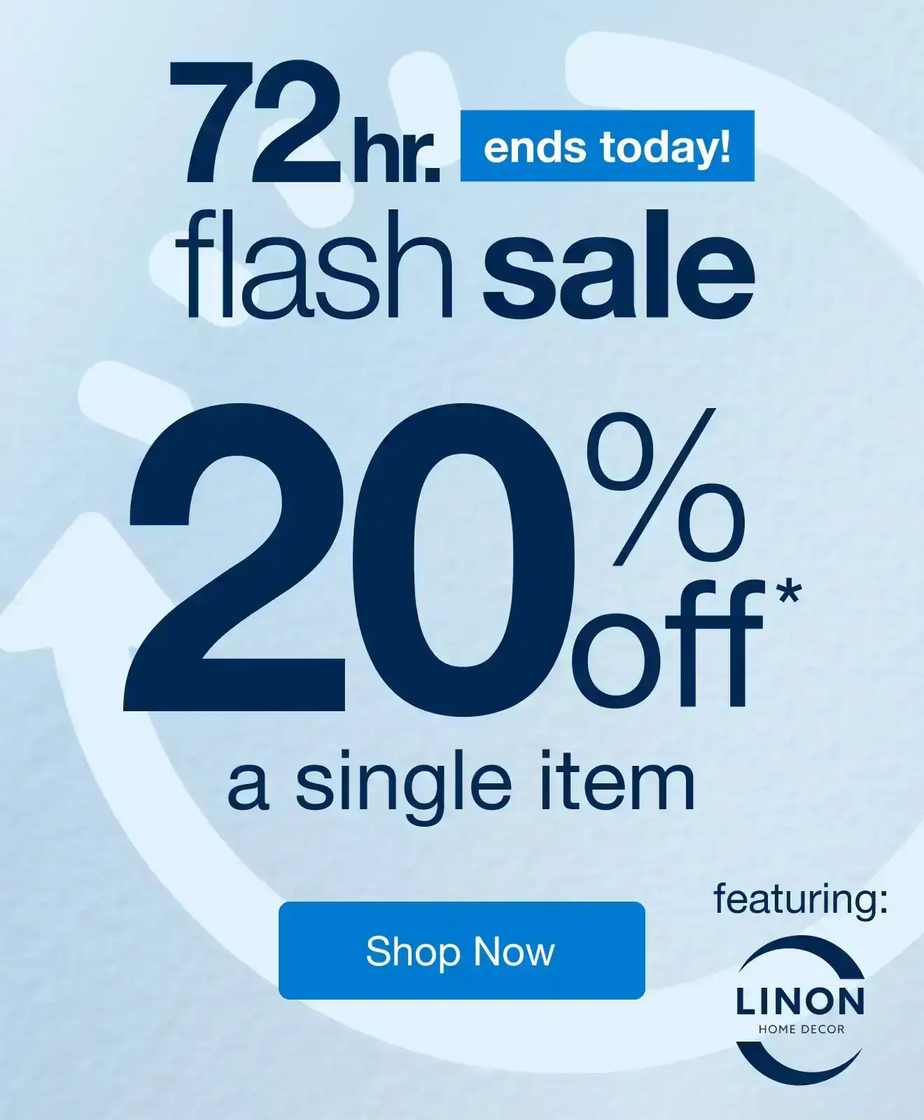 72Hr Flash Sale 20% Off 1 item