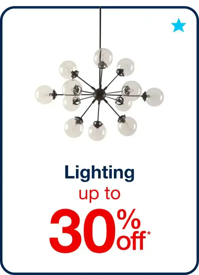 Up to 30% Off Lighting