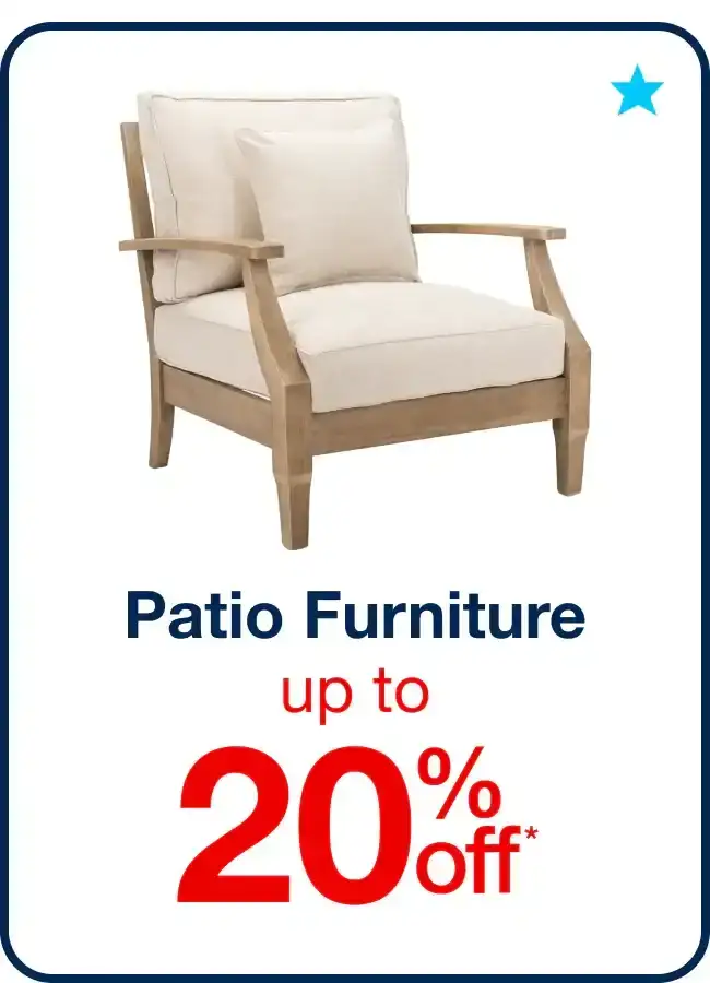 Up to 20% Off Patio Furniture