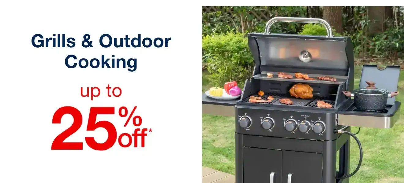 Up to 25% Off Grills & Outdoor Cooking