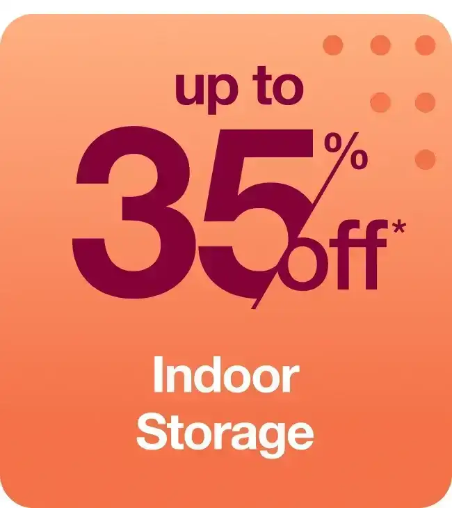 Up to 35% off Indoor Storage