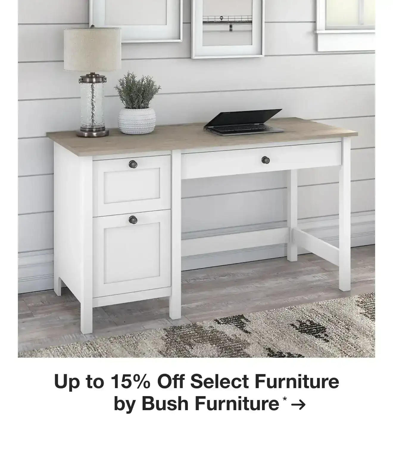 Up to 15% Off Select Furniture by Bush Furniture*