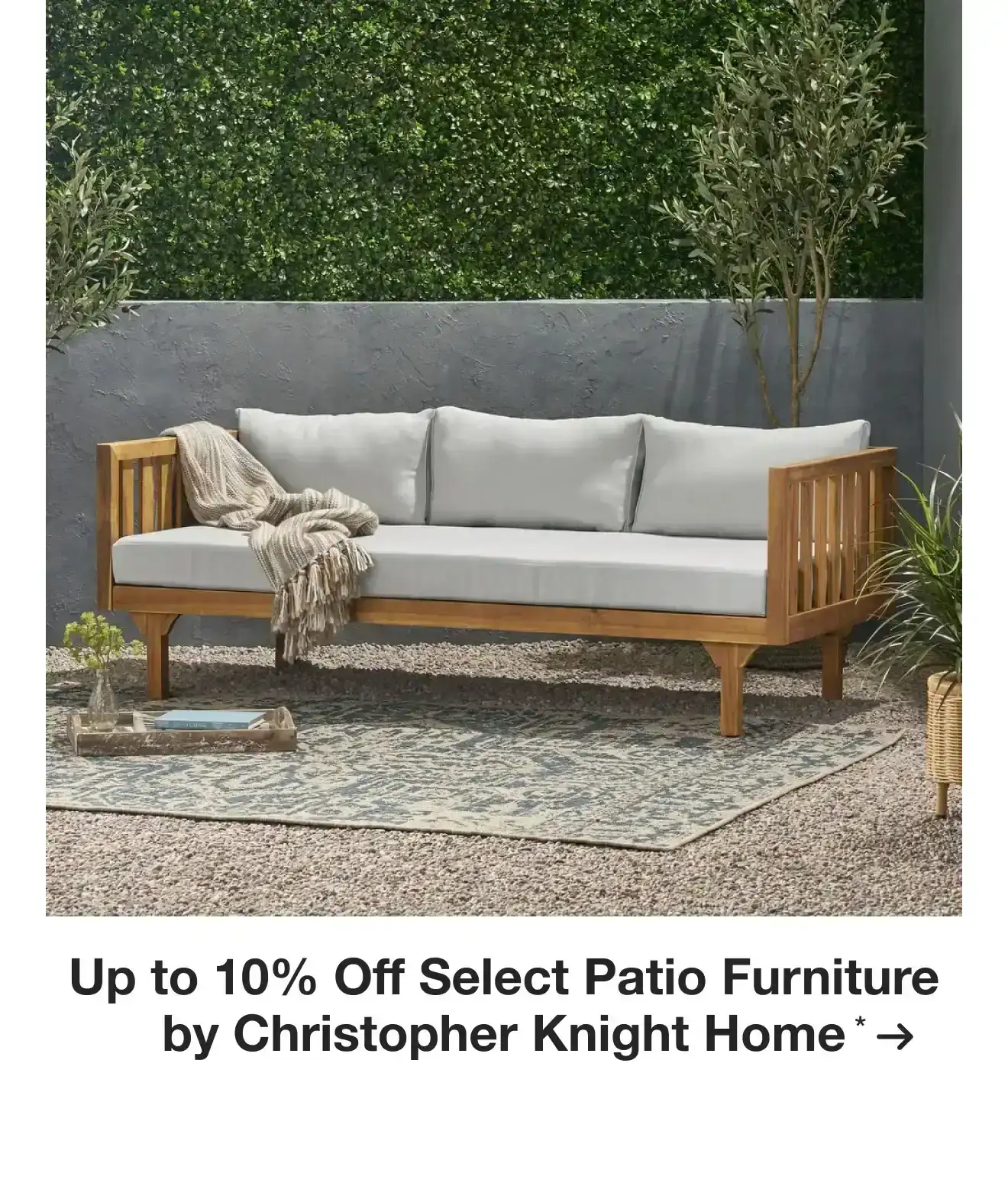 Up to 10% Off Select Patio Furniture by Christopher Knight Home*