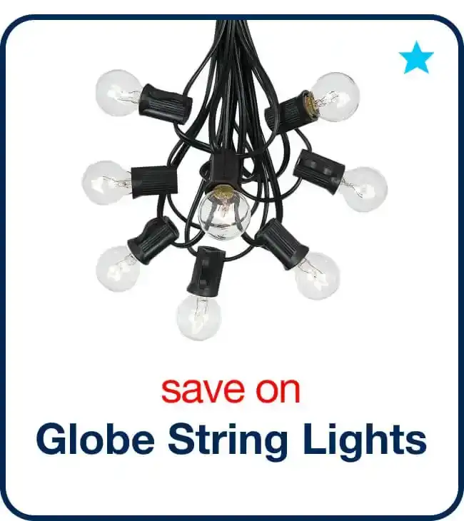 Illuminate Your Backyard: Globe String Lights \\$49.99