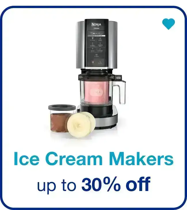 Ice Cream Makers Up to 30% off - Shop Now!