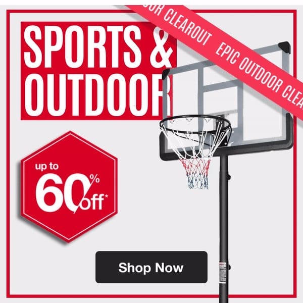 Sports and Outdoor Up to 60% Off