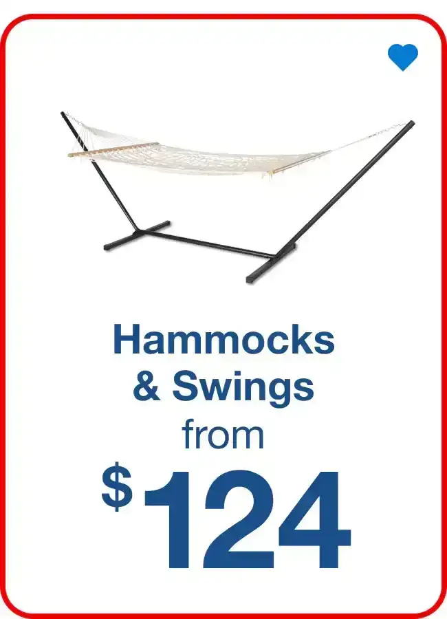 Hammocks & Swings from \\$124