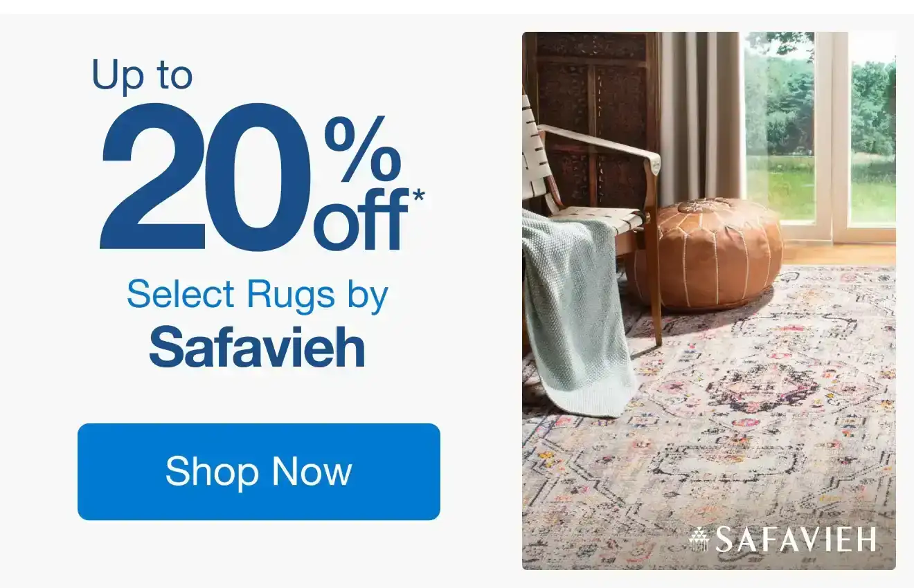 Up to 20% Off Select Rugs by Safavieh*