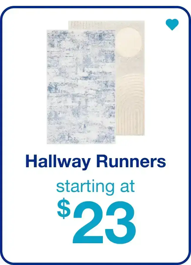 Hallway Runners Starting at \\$23 — Shop Now!
