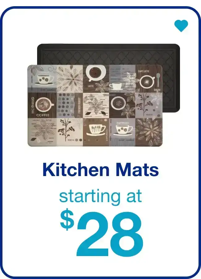 Kitchen Mats Starting at \\$28 — Shop Now!