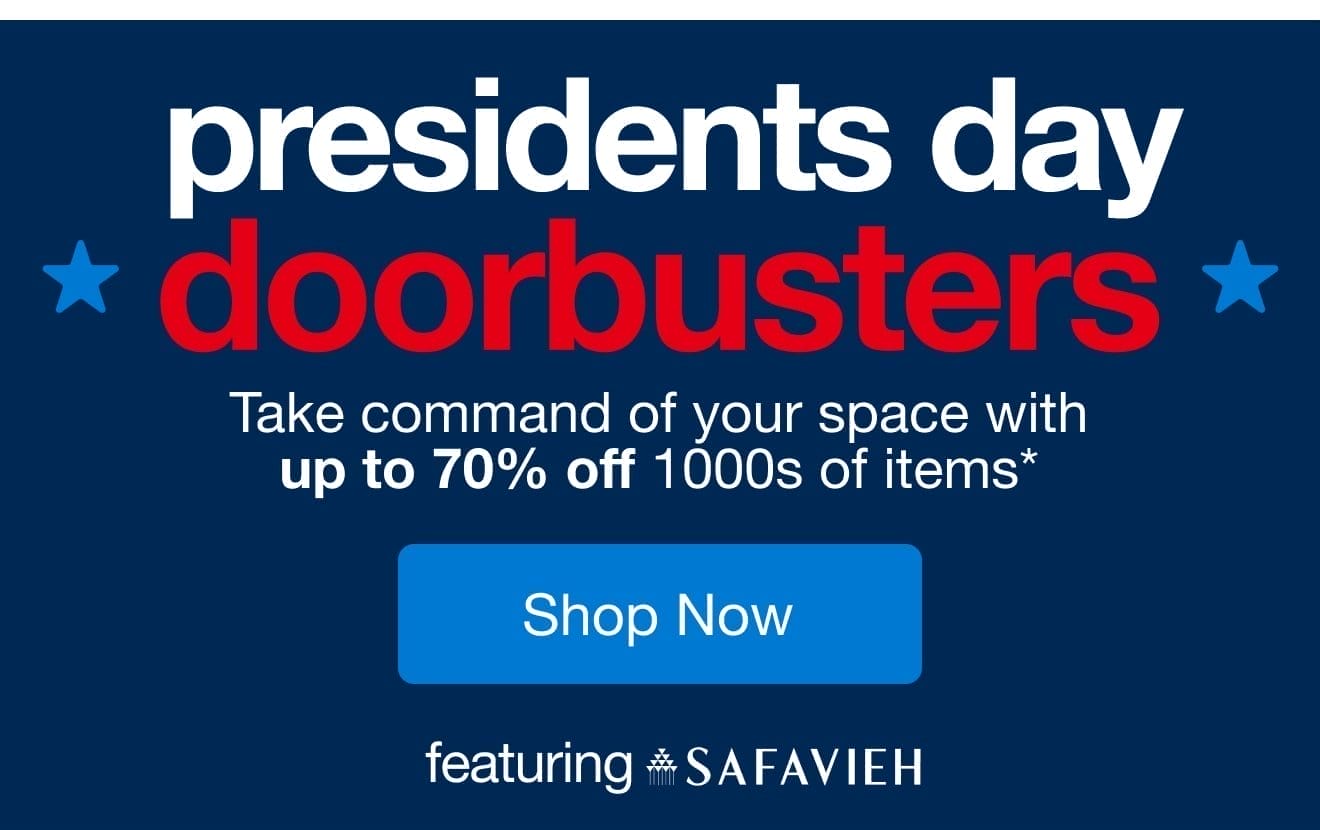 Presidents Day Doorbusters