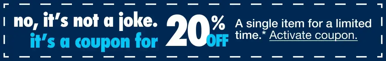 20% Off 1 Item